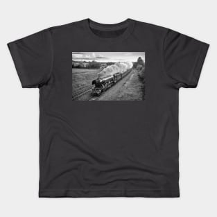 Flying Scotsman - Black and White Kids T-Shirt